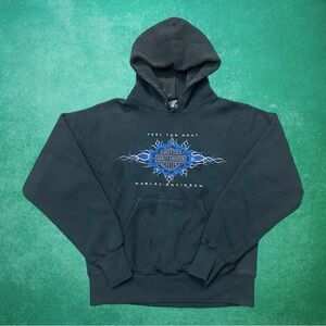 Vintage Harley Davidson Feel The Heat Hoodie
